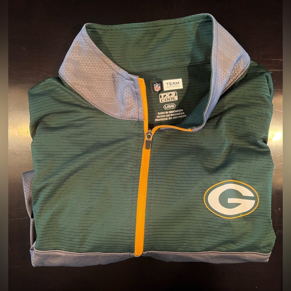 Classic Green Bay Packer's Men's 1/4 Zip Pullover - Size L